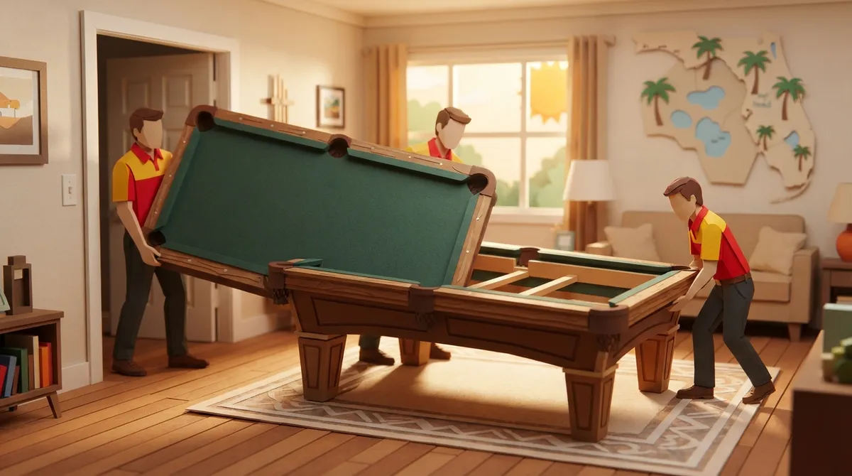 pool table moving lakeland