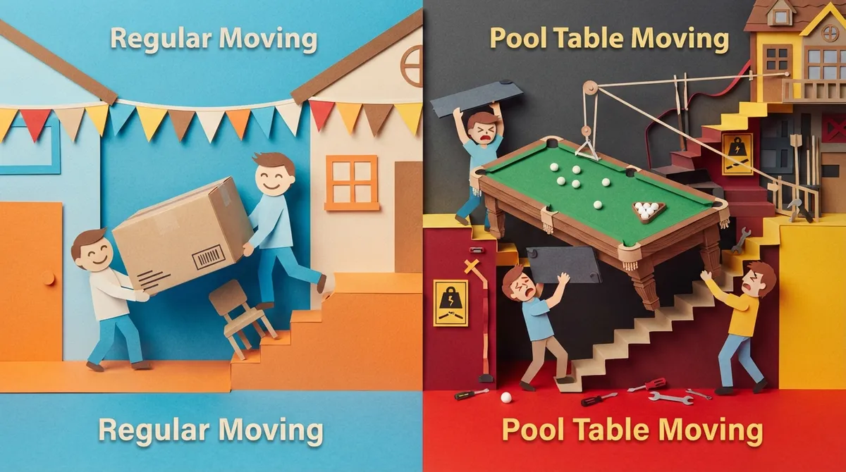 pool table moving lakeland