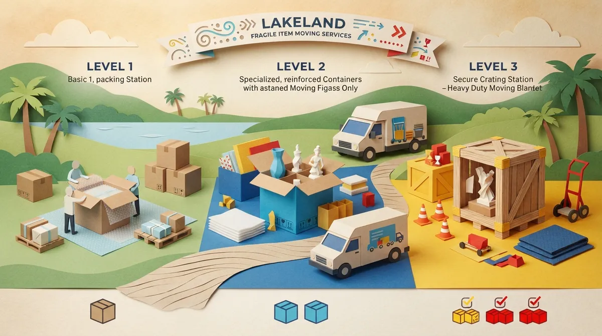 How Do You Keep Fragile Items Safe When Moving? fragile items moving lakeland