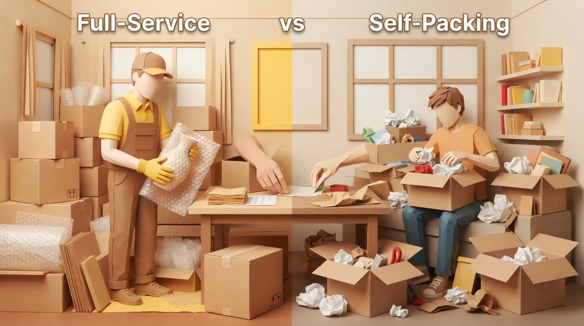 Full-Service Packing vs. Self-Packing: Which Wins?