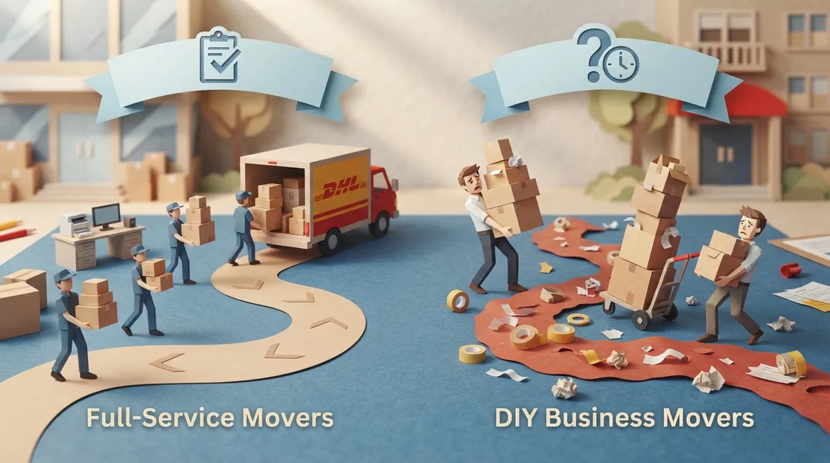 Full-Service vs. DIY Business Movers: Which Wins? business movers